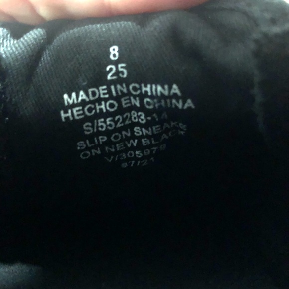 Old Navy Slip On Shoes, Black Canvas, Women’s Size 8 - Picture 5 of 11